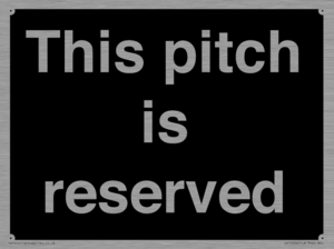 This pitch is reserved